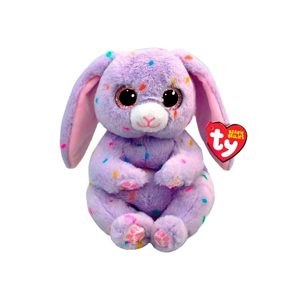 Bicho de Pelúcia Ty Beanie Bellies Hyacinth 47354 – Coelhinha Fofa da Toyng para Abraçar e Colecionar!