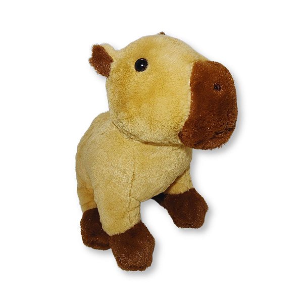 Capivara de Pelúcia Fizzy Toys Macia, Fofa e Antialérgica para Crianças, Presentear ou Decorar com Carinho