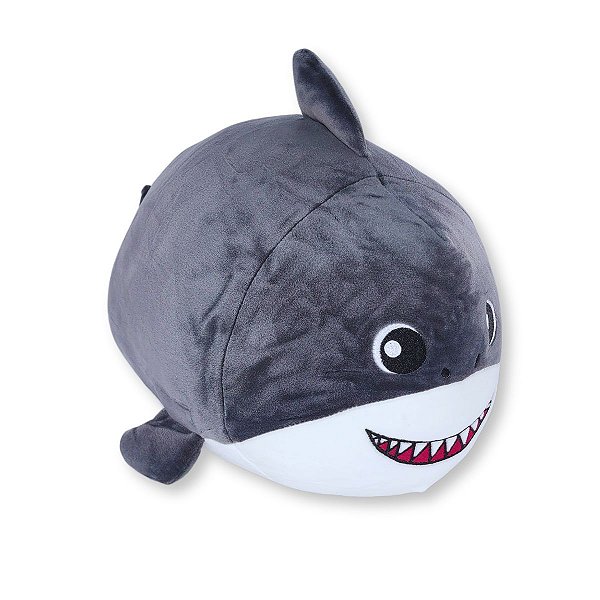 Tubarão de Pelúcia Fizzy Toys Sharky Super Macio e Antialérgico para Crianças, Presente ou Decoração