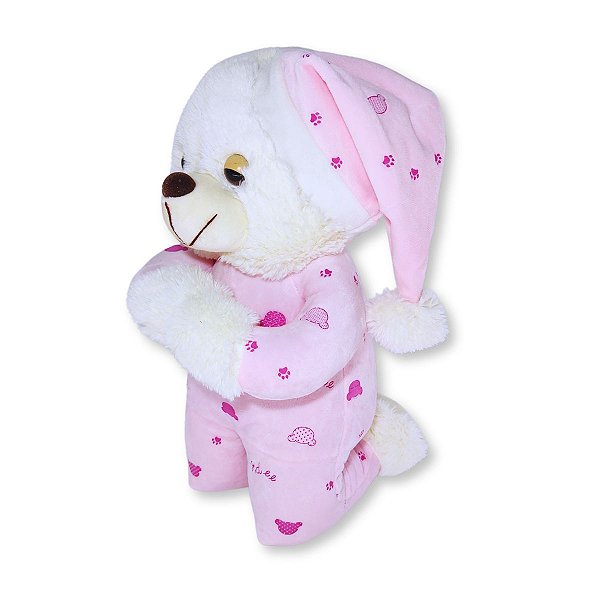 Urso de Pelúcia Rosa Grande Fofy Toys Que Reza o Pai Nosso Fofo e Delicado para Presentear