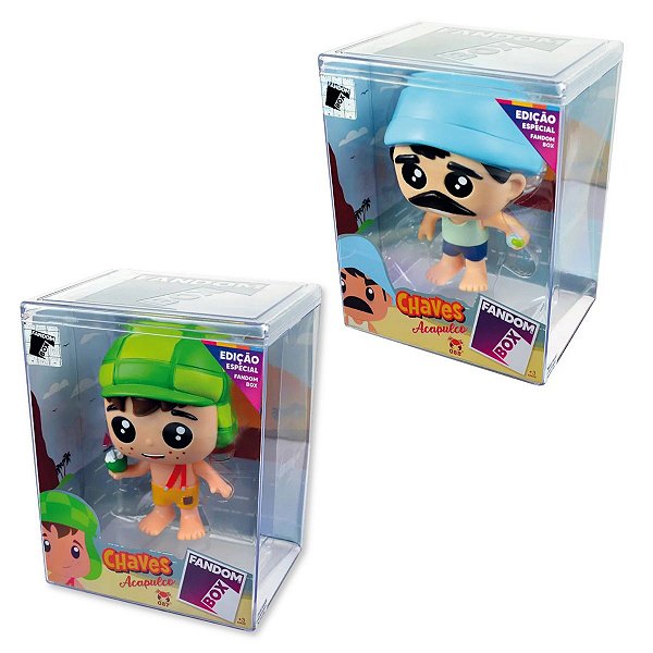 2 Bonecos Colecionáveis Fandom Box Turma Chaves em Acapulco