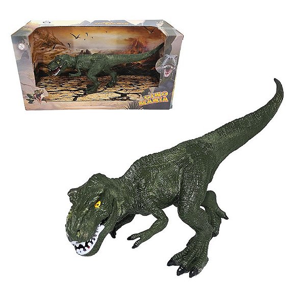 Brinquedo Dinossauro Miniatura de PVC Realista Tiranossauro Boca Articulável