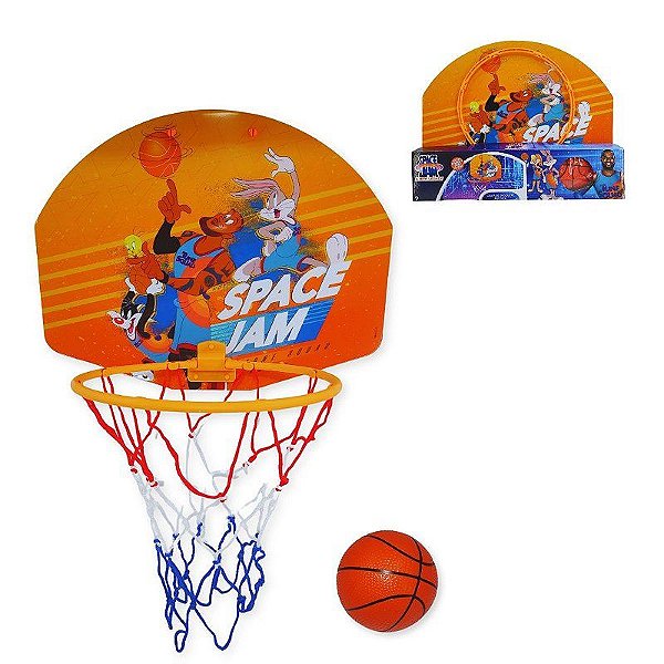Tabela Cesta de Basquete Infantil Portátil Space Jam Tune Squad