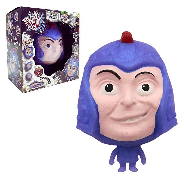 Brinquedo Splats Head Boneco Elástico Que Estica e Amassa Cesar