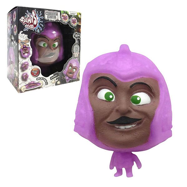 Boneco Elástico Splats Head Série Metálicos 4300 Murmily Sunny – Super Flexível, Cabeça Que Estica e Batalhas Cheias de Ação