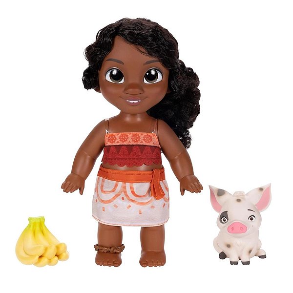 Boneca Simea com Pua e Acessório Disney - Brincadeira e Imaginação no Mundo de Moana 2