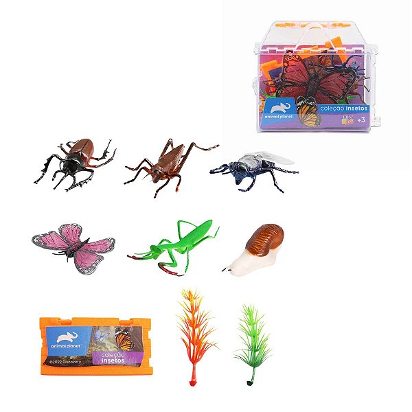 Maletinha de Insetos com 9 Peças – Brinquedo Animal Planet para Explorar a Natureza