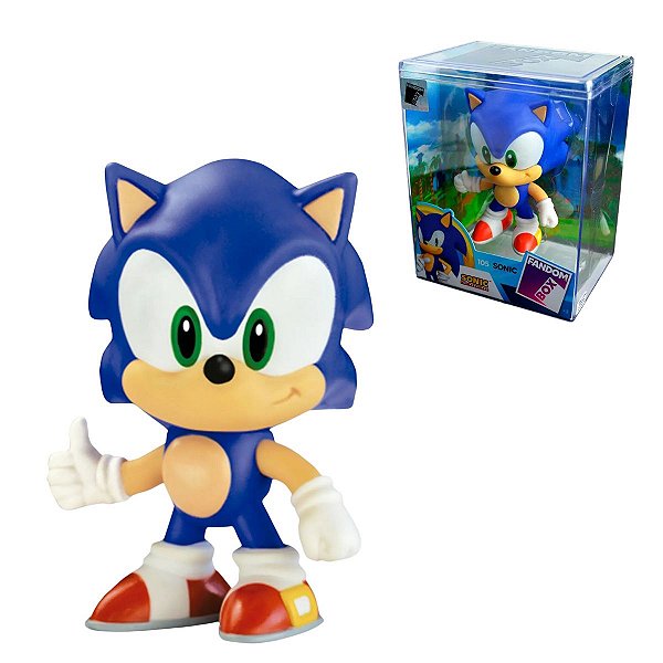 Boneco Sonic Fandom Box 11cm - Perfeito para Presentear Fãs e Decorar Estantes