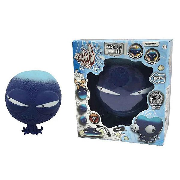 Boneco Splats Head 10cm da Sunny - Brinquedo Flexível e Educativo para Estimular a Criatividade Infantil Olin