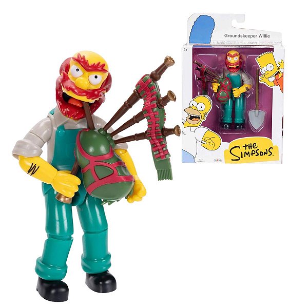 Boneco Zelador Willie Articulado com Gaita e Pá - The Simpsons Sunny