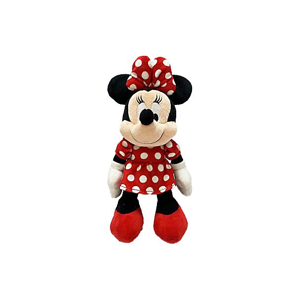 Bicho de Pelúcia Minnie Vermelha Disney 22cm – Linda, Original e Perfeita para Crianças