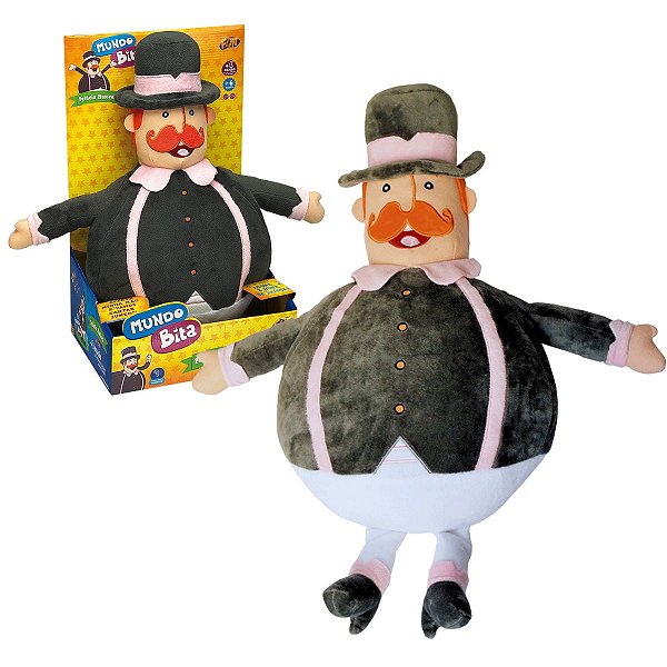 Brinquedo Musical Pelúcia Bita Mundo Bita Original Para Crianças a partir de 3 anos