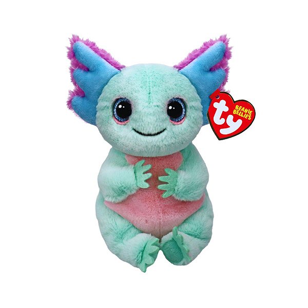 Pelúcia Axolote Ty Alex 16cm Beanie Bellies – Presente Lindo, Fofo e Criativo