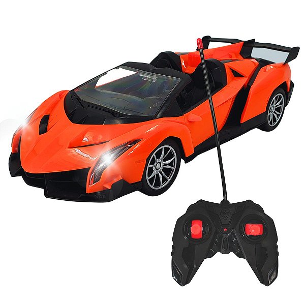 Carro Esportivo com Controle Remoto e Luzes – Pica Pau Brinquedos
