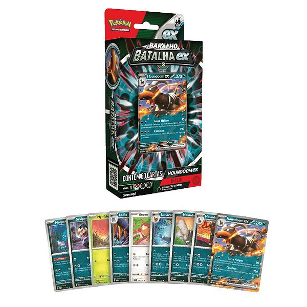 DECK DE BATALHA EX BARALHO POKÉMON 60 CARTAS 290-41140 HOUND