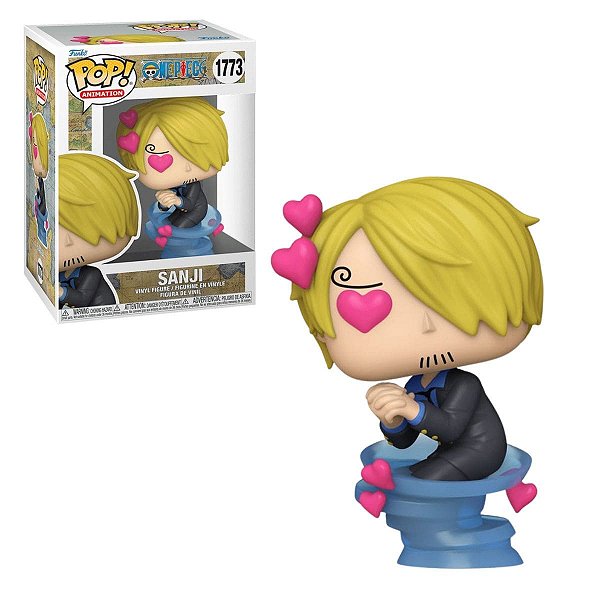 Funko Pop Sanji One Piece 1773 Original com Olhos de Coração e Caixa