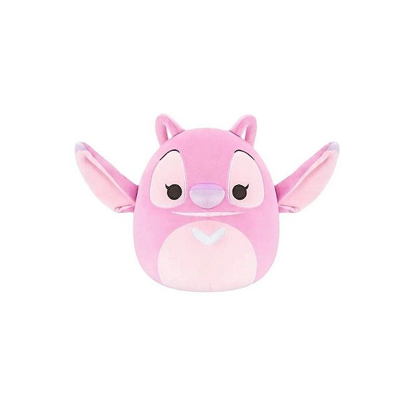 Pelúcia Angel Squishmallows Disney Sunny 16cm Rosa – Original, Licenciada e Fofa