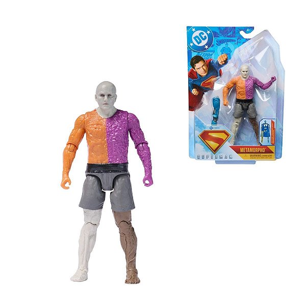 Figura DC Superman Metamorpho Sunny Original – Boneco Articulado 15cm