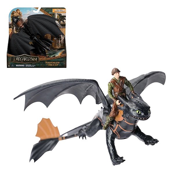 Boneco Figura de Ação Banguela + Soluço Como Treinar o Seu Dragão Sunny Original