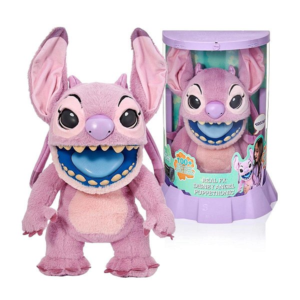 Pelúcia Interativa Angel Disney Real FX Puppetronic Original Sunny Brinquedos