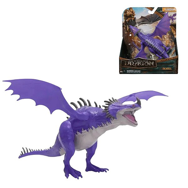 Figura de Ação Dragão Estridente Como Treinar Seu Dragão Skrill 20cm