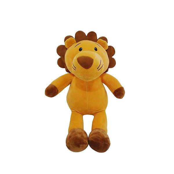 Leão de Pelúcia Safari Plush 35cm – Brinquedo Infantil Fofo e Seguro