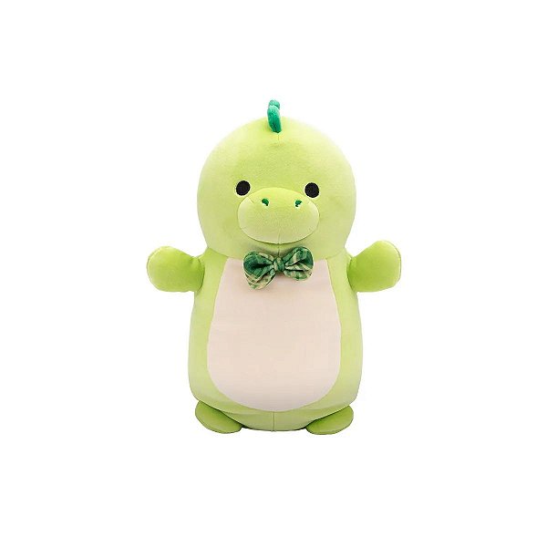 Pelúcia Squishmallows Danny Dino Verde 26cm Sunny Original e Macia