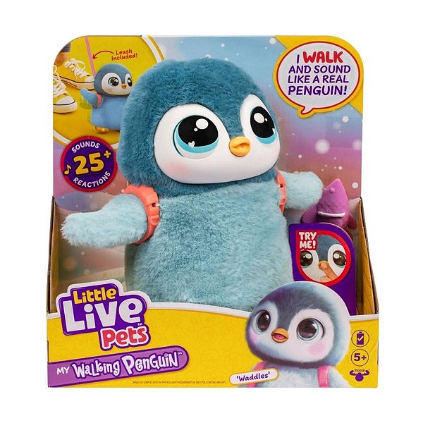 Pinguim Interativo Little Live Pets Fun Divirta-se Que Anda e Dança