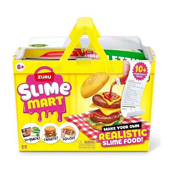 Slime Mart Hambúrguer Realista Zuru Fun Divirta-se Brinquedo Infantil