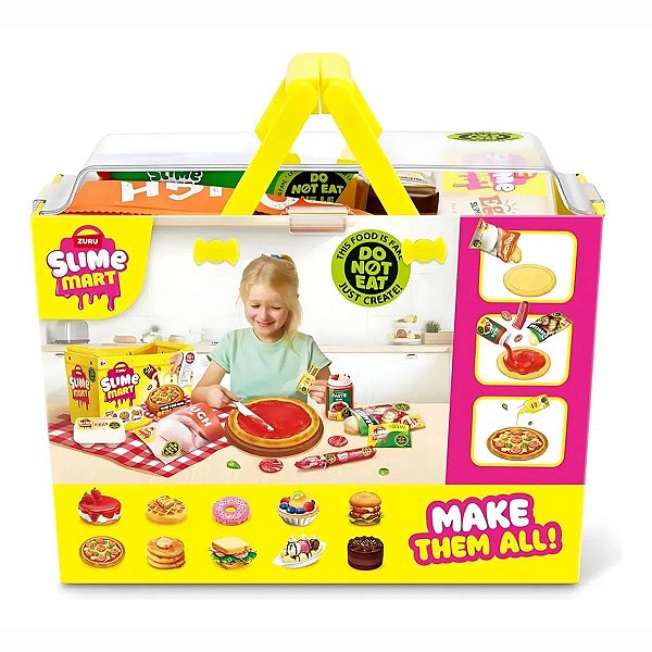 Slime Mart Zuru Pizza Realista – Kit Infantil Criativo com Slime