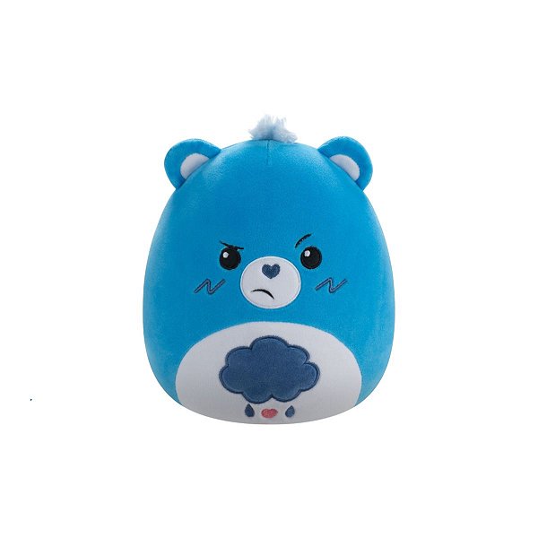 Pelúcia Squishmallows Ursinhos Carinhosos Grumpy Bear Azul Zangadinho 20cm