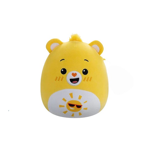 Pelúcia Squishmallows Ursinhos Carinhosos Sol Funshine Bear Amarelo 20cm