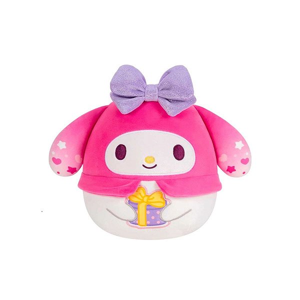 Pelúcia Squishmallows My Melody Sanrio Sunny 22cm – 50 Anos Hello Kitty