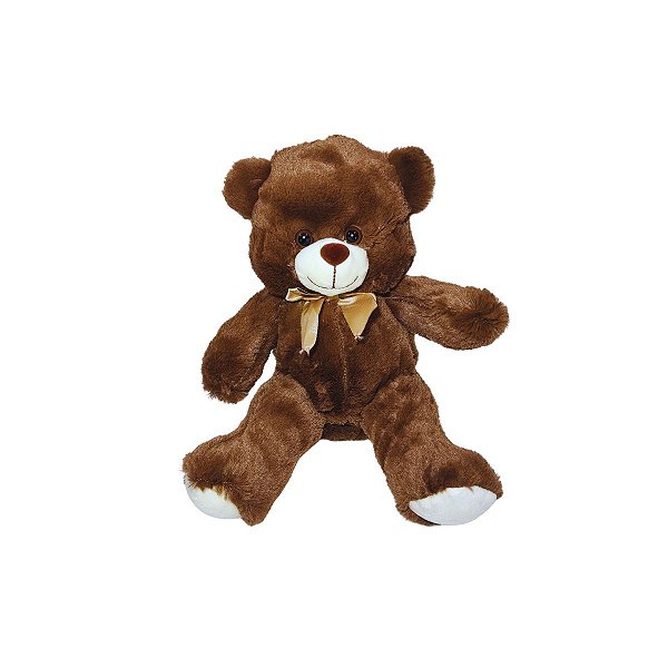 Urso de Pelúcia Pernas Longas Chocolate Fizzy Toys – Presente Encantador