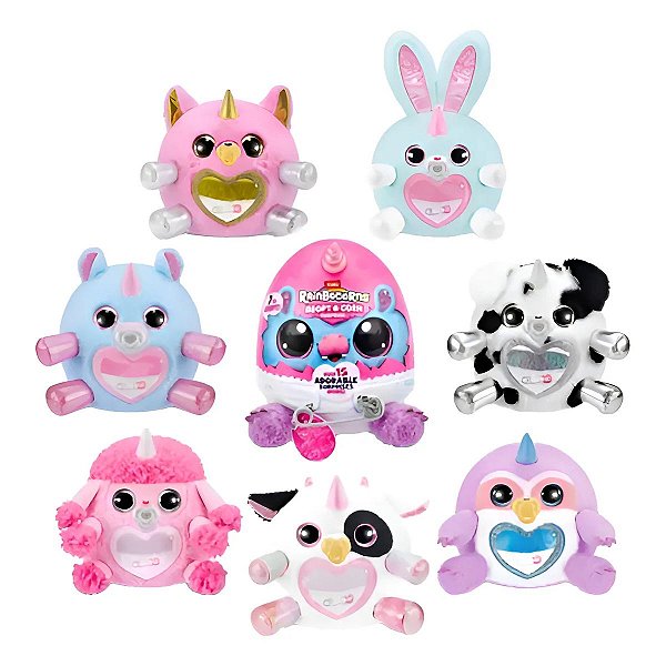 Rainbocorns Adopt A Corn Surprise Série 1 – Mais de 15 Surpresas e Pelúcia Fofa da Fun Divirta-se