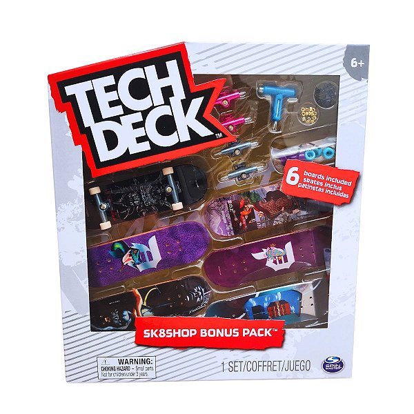Kit Tech Deck Primitive com 6 Fingerboards e Acessórios – Sk8Shop Bonus Pack Sunny
