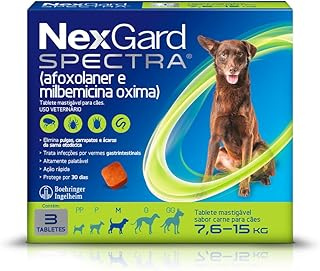 Nexgard Spectra M 7,5 a 15kg 3 uni