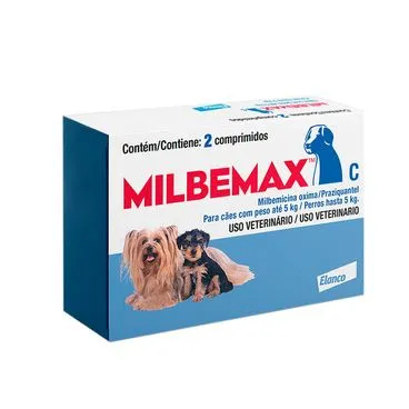Milbemax Cães Até 5kg 2un