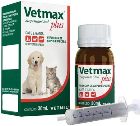 VERMIFUGO VETMAX PLUS SUSPENSAO 30ML