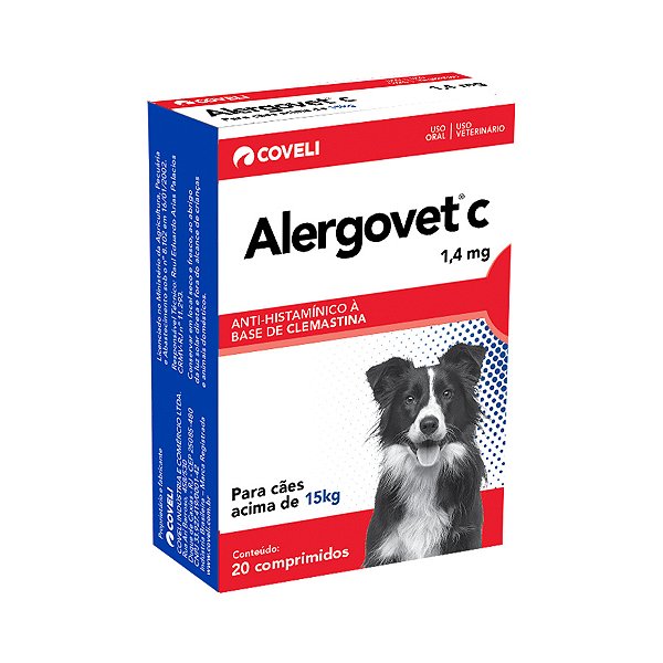 ALERGOVET C 1,4MG 20 COMP