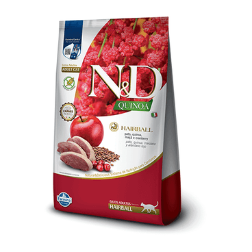 Ração ND Quinoa Feline AD Hairball 400gr