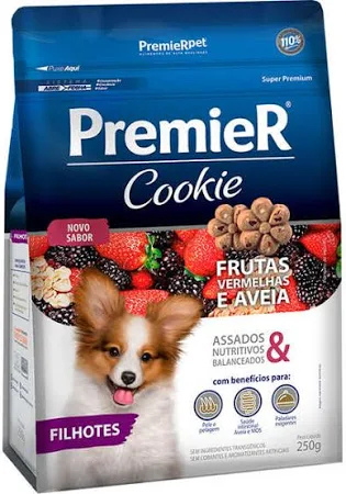 Cookie Premier Filhotes Frutas Vm 250gr
