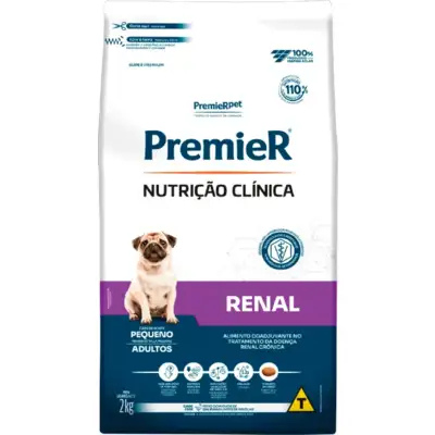 RACAO PREMIER NUTR CLIN CAES RENAL PEQ PORTE 2KG