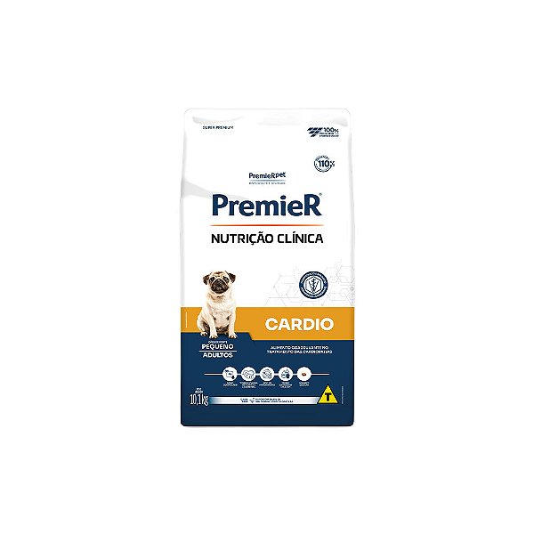Ração Premier Nutr Clin Cães Cardio Peq Porte 2Kg
