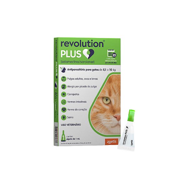 Revolution Plus 60mg Gatos De 5,1 A 10kg Unid