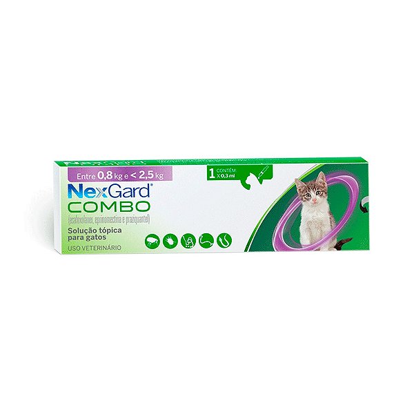 Nexgard Gato P 0,8kg A 2,5kg 1un