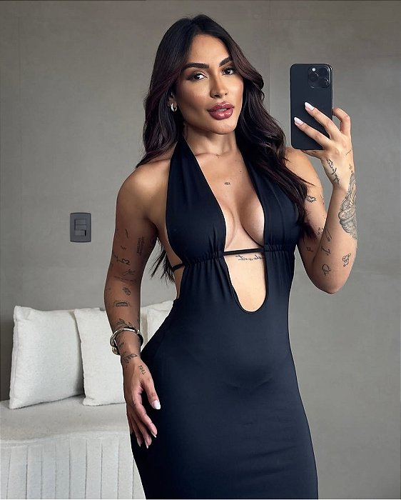 Vestido assimétrico suplex