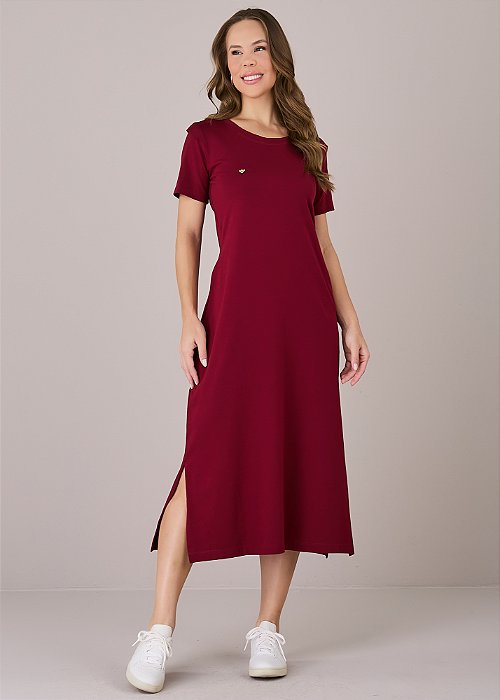 Vestido Danielli Comfy Marsala Tatá Martello