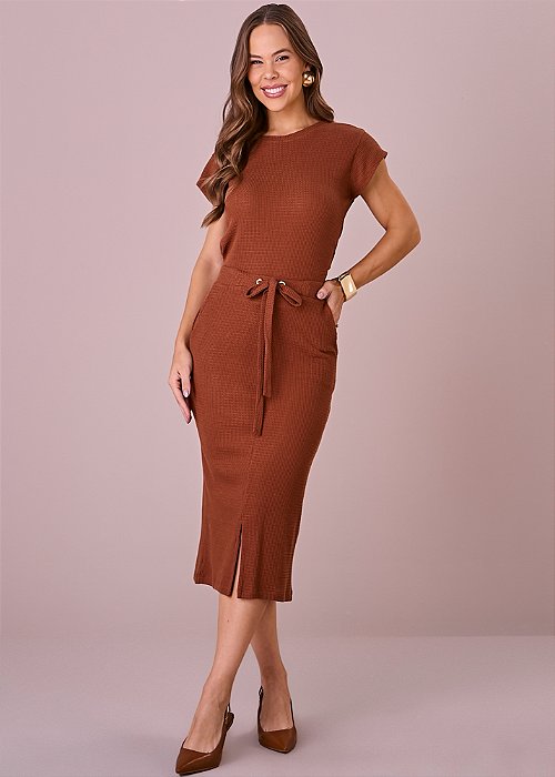 Conjunto Daniely Justo Marrom Tatá Martello