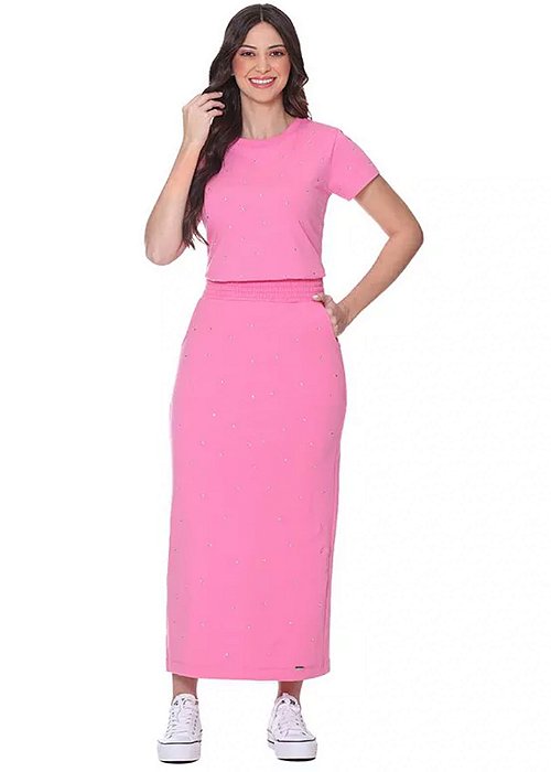 Conjunto Talia Malha Rosa Hapuk